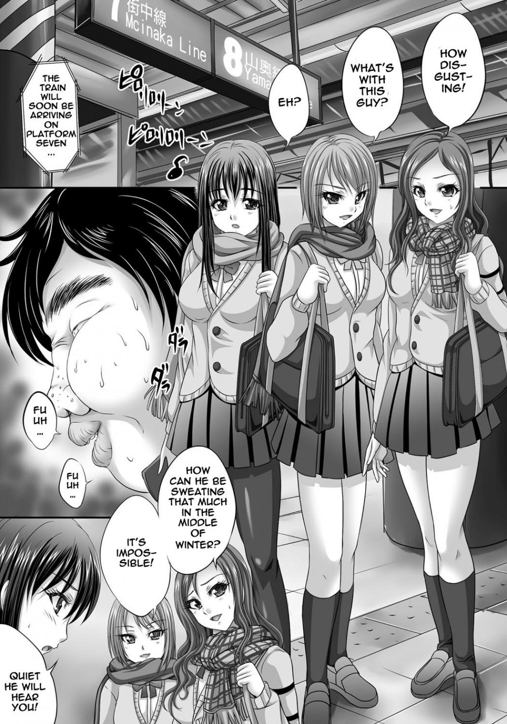 Hentai Manga Comic-Busamen ga Tsuukin Densha no Jikan o Tomete JK ni xx-Read-1